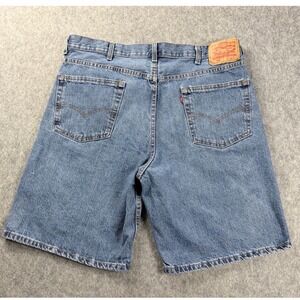 Levis Jean Shorts Mens 38 Blue 550 Relaxed Fit Cotton Denim Jorts Y2K Inseam 10"